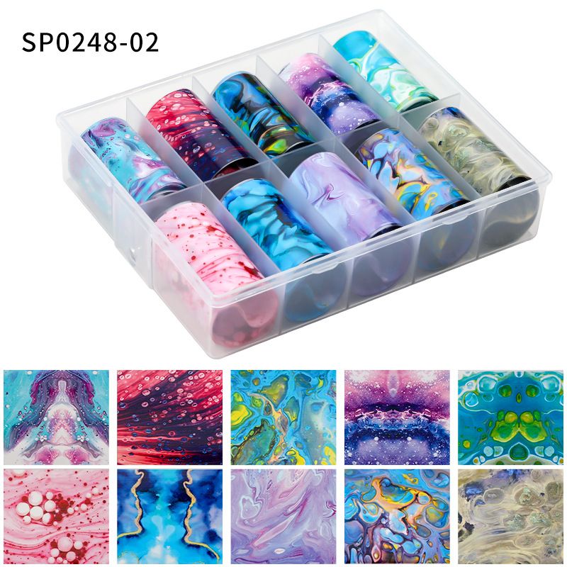 Nail Art Sticker Butterfly Heart Flower Snake Zebra Starry Transfer Foil