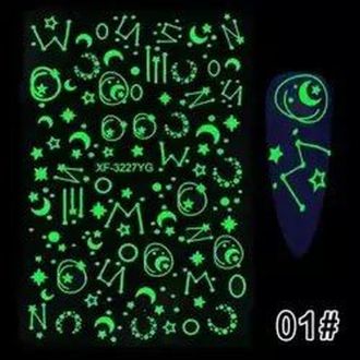 Fluorescent Nail Stickers