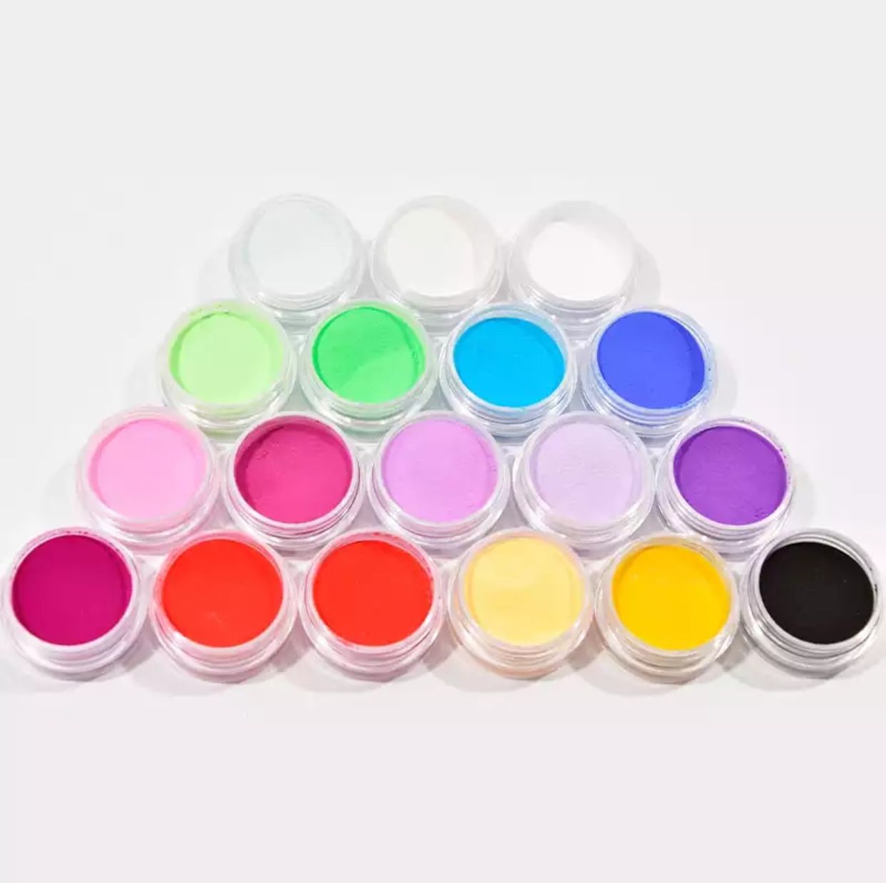 Pack of 18 colors Acrylic Powder UV Nail Art Polymer Builder Kit