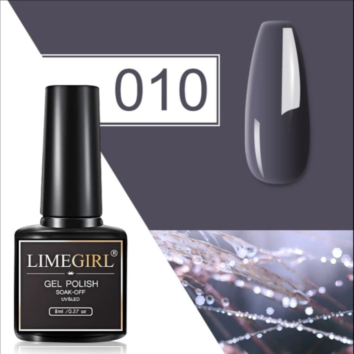 Limegirl 8ml Nail Art Gel Polish Soak- Off UV & LED Nail Paint