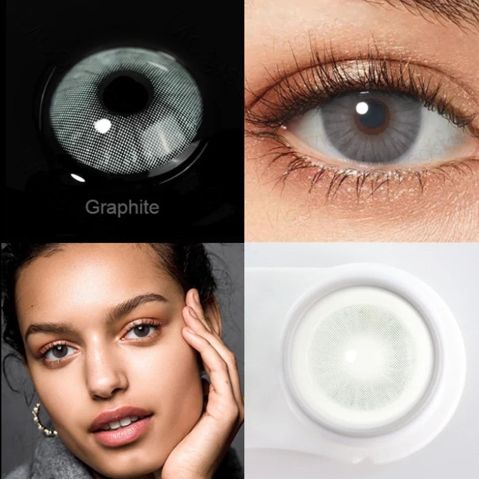 1 pair color Contact lenses for eyes with case