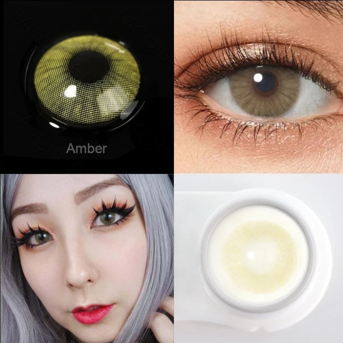 1 pair color Contact lenses for eyes with case