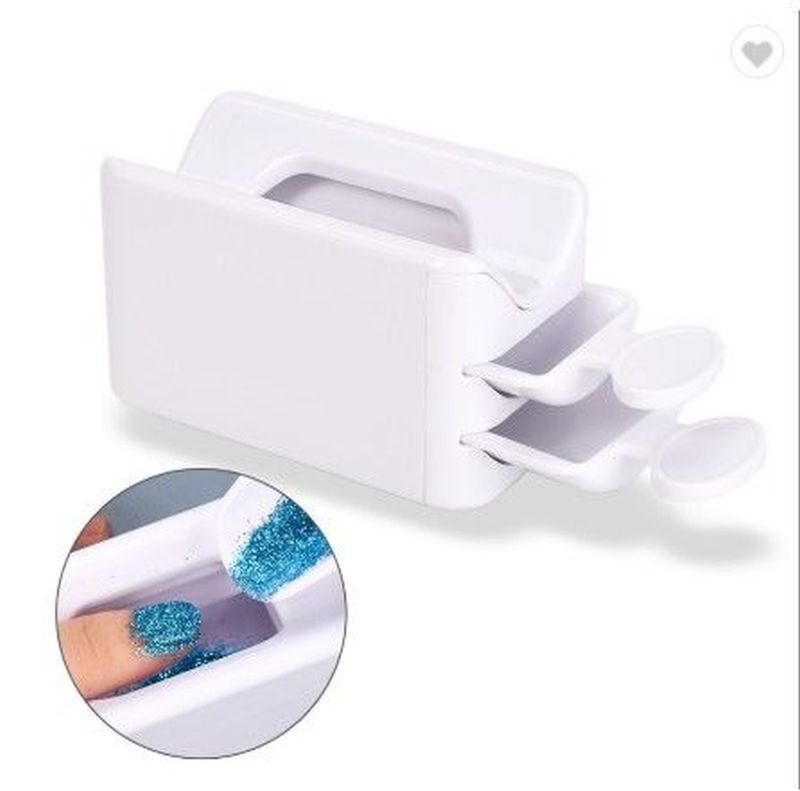 Magic Dipping Powder Recycling Tray Glitter Storage Box Manicure Tool