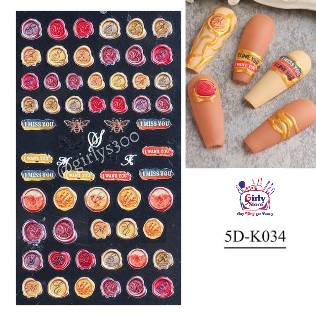 K Series Nail Stickers