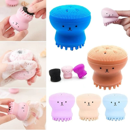 Octopus Shaped Silicone Face Cleansing Brush Pore Cleaner Face Scrub