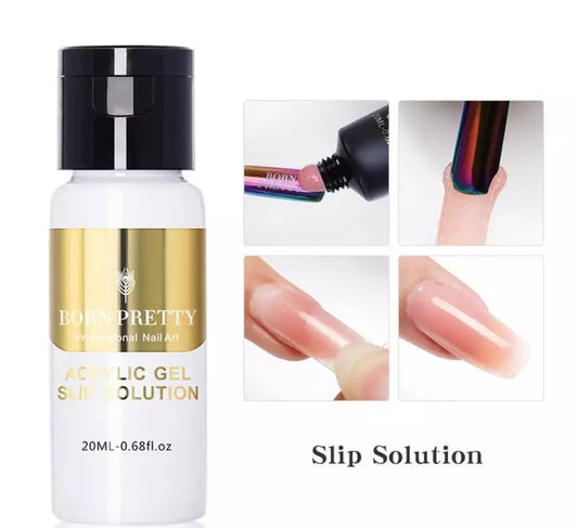 BORN PRETTY 20ml Acrylic Nail Gel Polish Slip Solution Acrylic Quick Extension Nail Art Extension Tool Manicure For Soak Off Gel