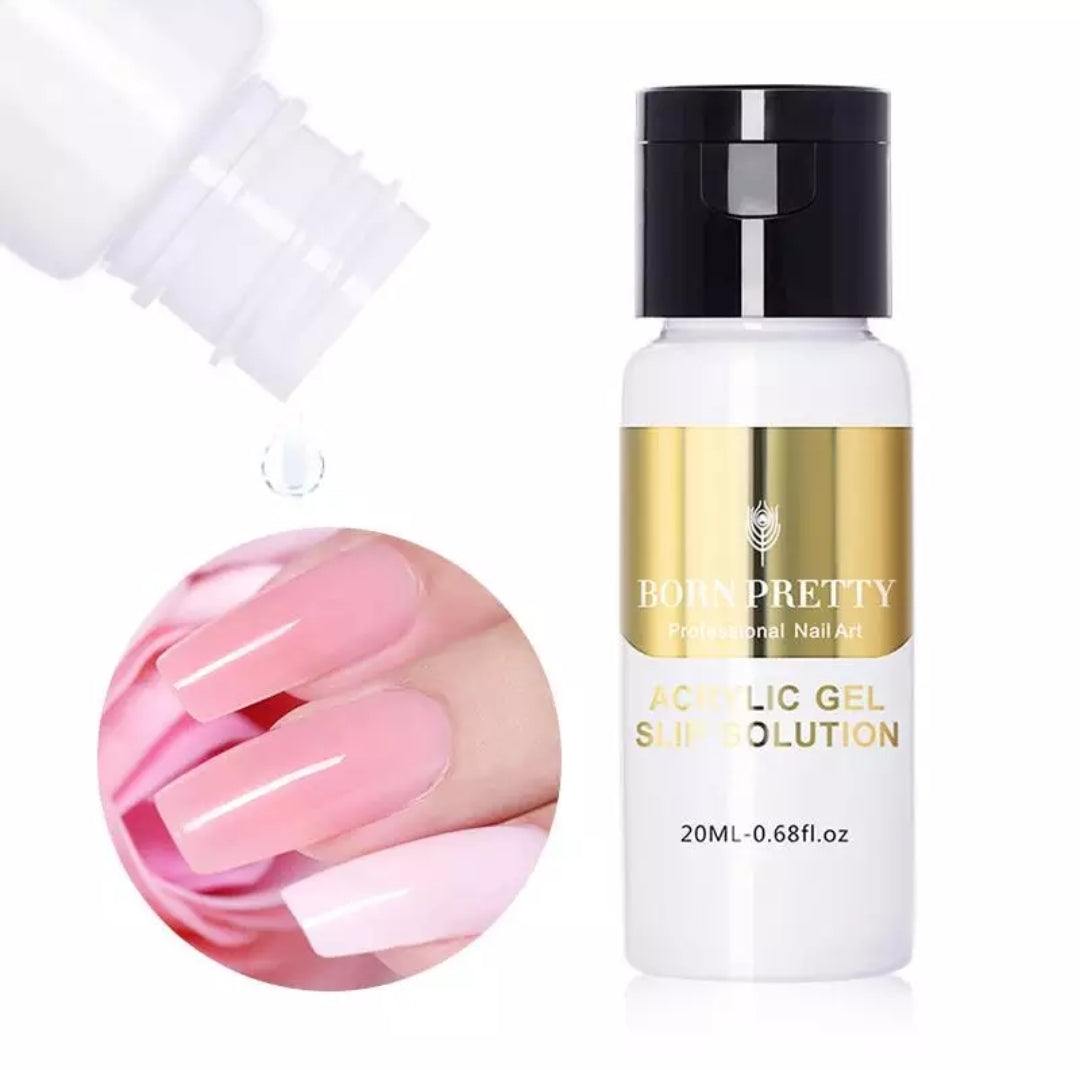 BORN PRETTY 20ml Acrylic Nail Gel Polish Slip Solution Acrylic Quick Extension Nail Art Extension Tool Manicure For Soak Off Gel