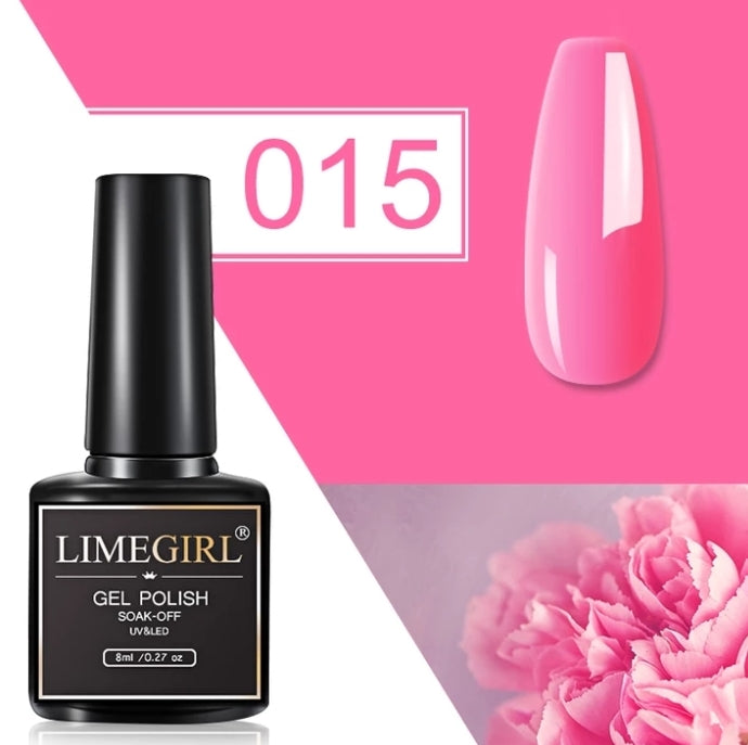 Limegirl 8ml Nail Art Gel Polish Soak- Off UV & LED Nail Paint