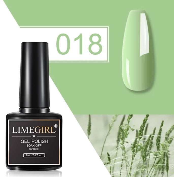 Limegirl 8ml Nail Art Gel Polish Soak- Off UV & LED Nail Paint