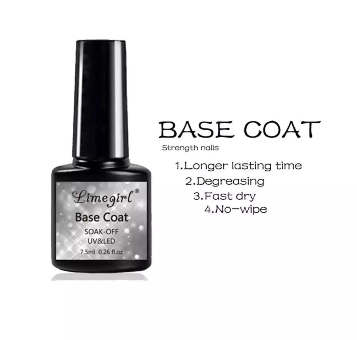 Limegirl 7.5ml Base Coat Soak-Off UV&LED