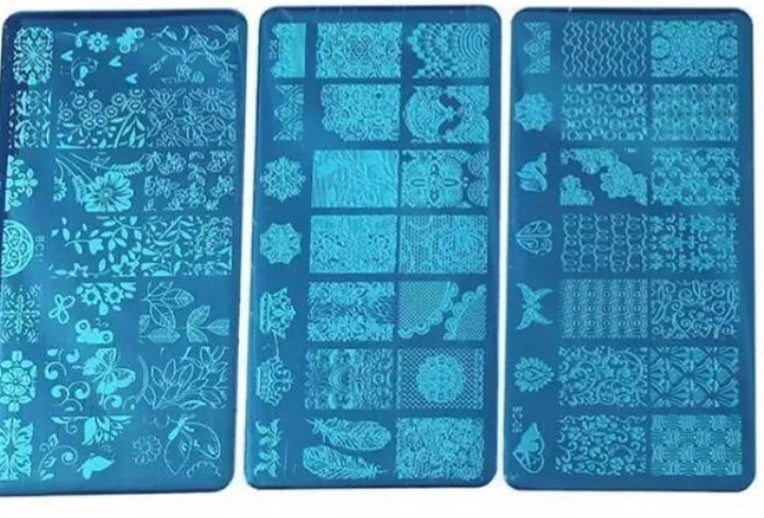 7pcs Nail Art Stamping Embossing Set