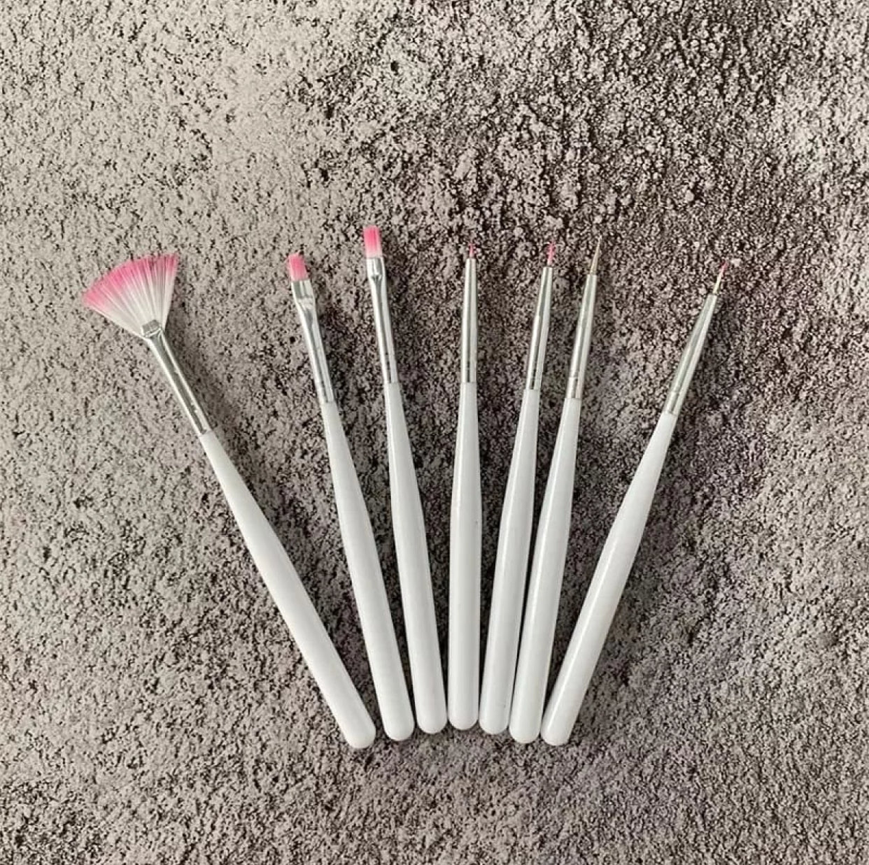 7pcs set Nail Art Brushes Dotting Painting Drawing Lines