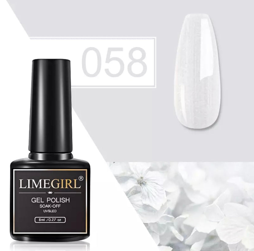 Limegirl 8ml Nail Art Gel Polish Soak- Off UV & LED Nail Paint