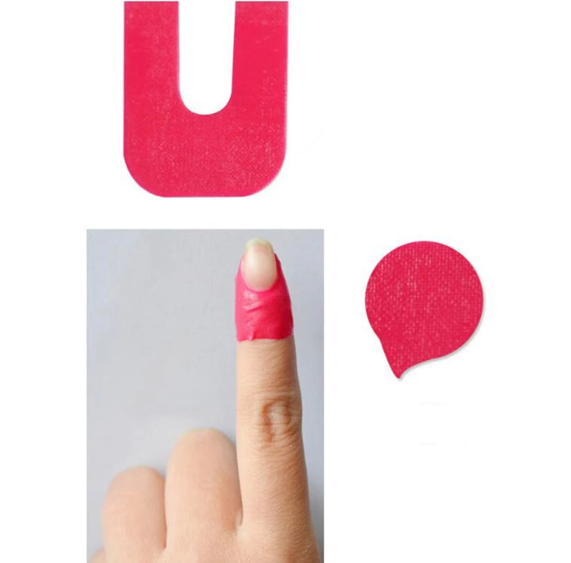 U-Shaped Nail Protector Finger Cover Grip Sticker Spill-Proof Self-adhesive Manicure Nail Art Tool